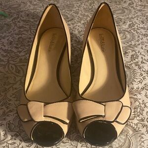 Kelly & Katie Beige and Black Heels